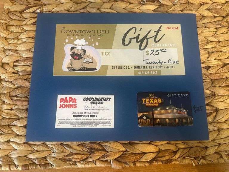 Somerset Eats Gift Certificates