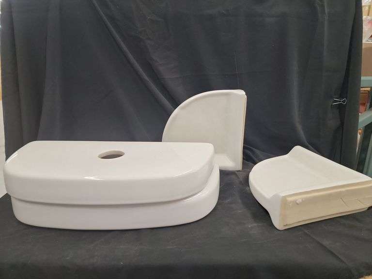 Ceramic Bathroom Tank Top with Wall Mounts image