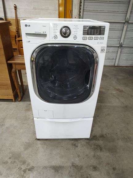 LG DIRECT DRIVE HEAVY DUTY FRONT LOAD WASHING MACHINE WITH PEDESTAL image