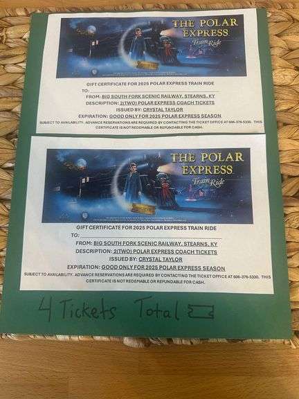 Big South Fork Polar Express Tickets