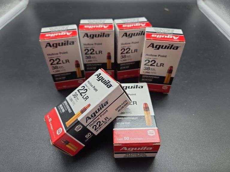 Six Boxes of Aguila 22LR Ammunition image