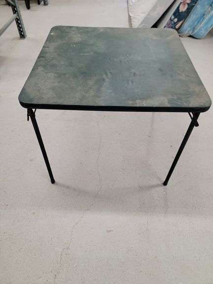 Green Folding Card Table image