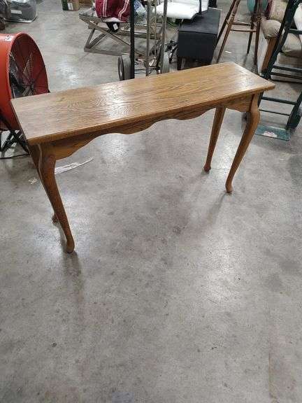 OAK TABLE 48X14X30 image