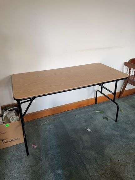Folding Table with Black Legs