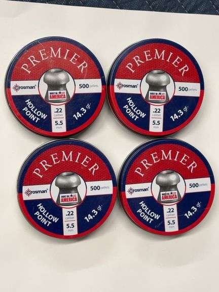4 Crosman Premier .22 Caliber Pellets - 500 Count image