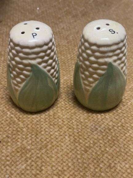 CORN SALT AND PEPPER SHAKERS.  MADE IN JAPAN image