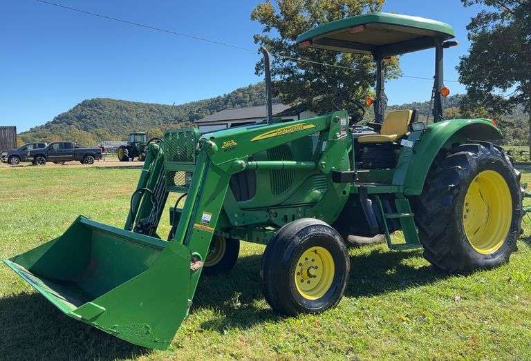 John Deere 6120 Tractor with 563 Front End Loader image