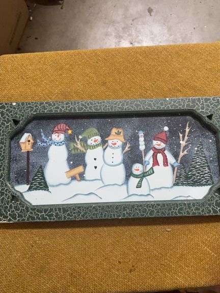 CHRISTMAS SNOWMEN PICTURE image