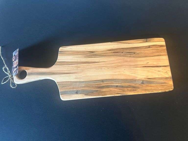 Hand Crafted Wooden Cutting Board with Handle
