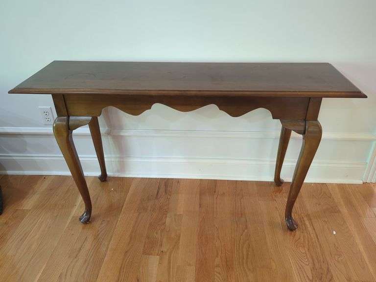 Narrow Entryway Table with Queen Anne Legs image