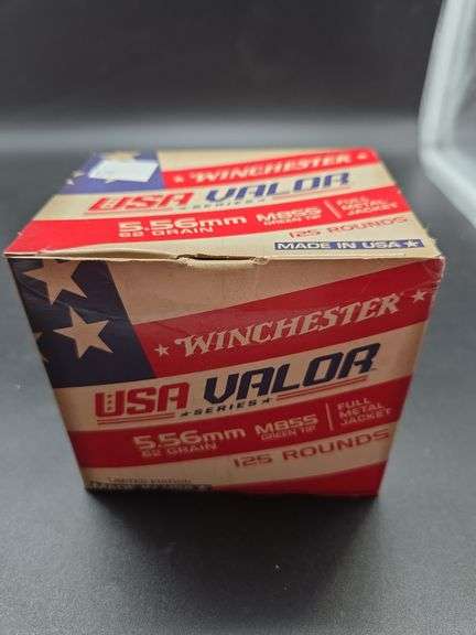 Winchester USA Valor 5.56mm M855 62 Grain 125 Rounds image