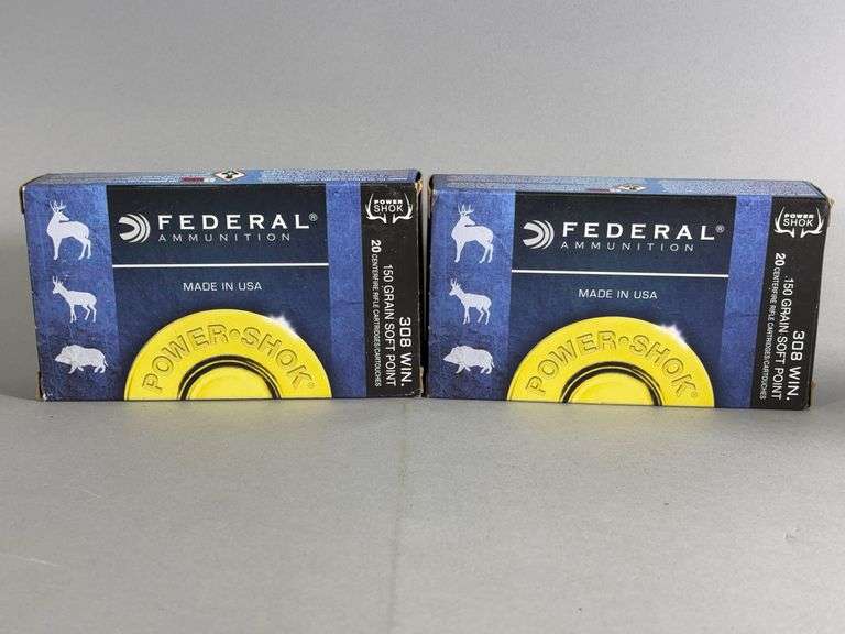 Two Boxes of Federal Power-Shok .308 WIN Ammunition image