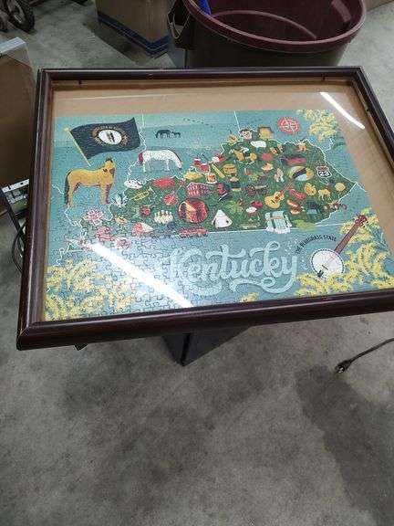 STATE OF KENTUCKY PUZZLE IN FRAME image