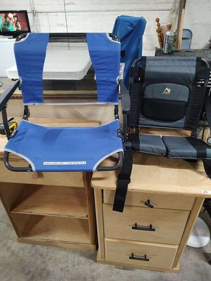2 STADIUM BENCH SEATS image
