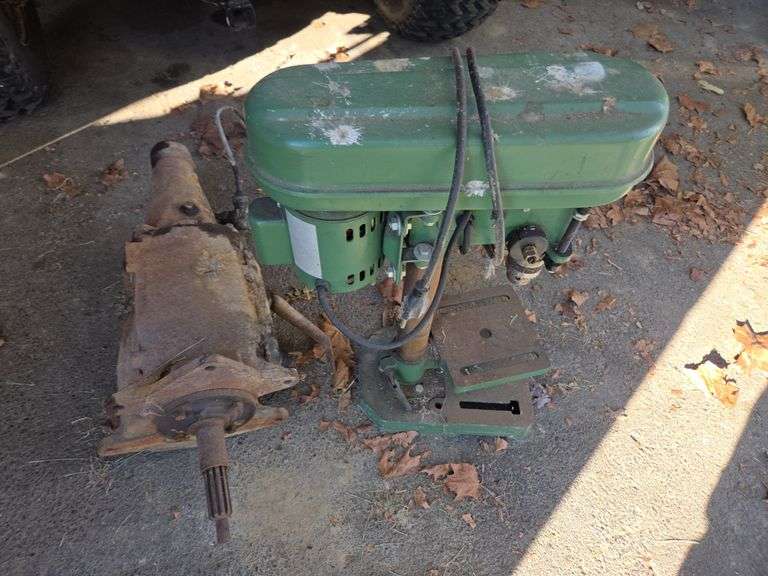 Central Machinery Drill Press and GM Saginaw 4 Speed Transmission