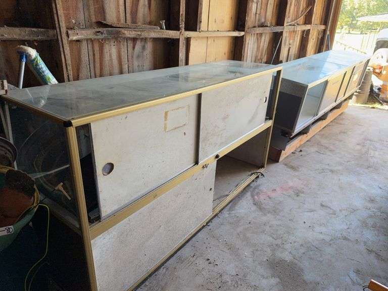 Two Glass Display Cases