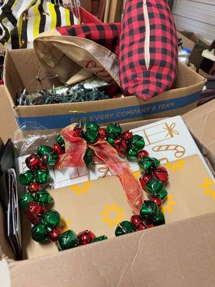 2- BOXES W/ CHRISTMAS DECORATION image