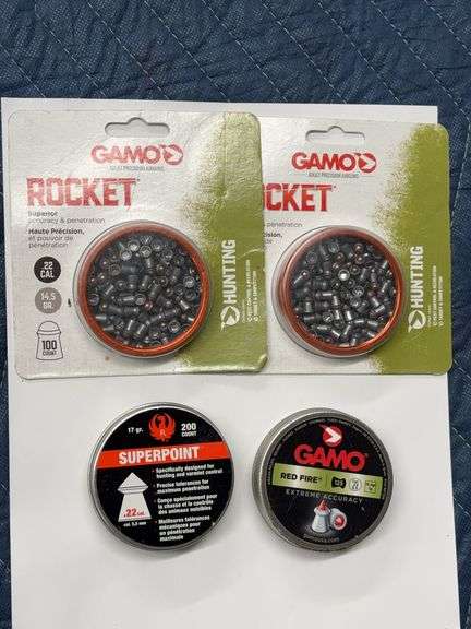 Ruger Superpoint and Gamo Red Fire and Rocket .22 Caliber Pellets image