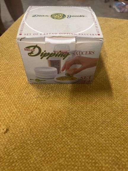4 PIECE NEW IN THE BOX DIPPING SAUCERS image