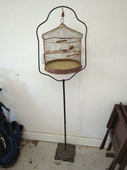 Metal Bird Cage on Stand image