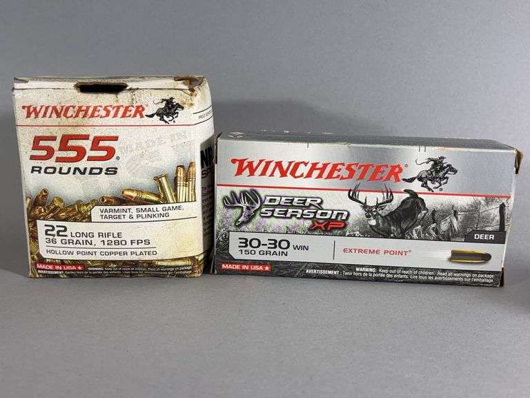 Winchester 30-30 Win and .22 Long Rifle Ammunition image