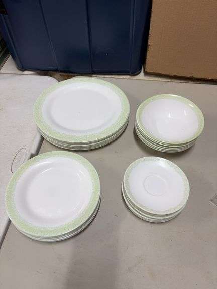 31 PIECES- MARTHA STEWART- DISH WARE- 1- BOWL MISSING- image