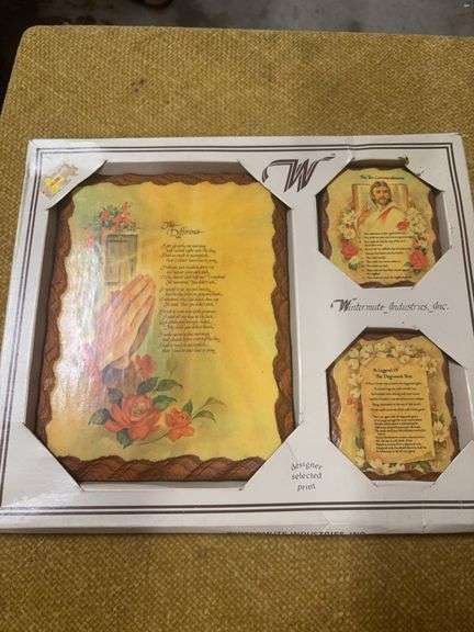 THREE PIECE CHRISTIAN PLAQUES image