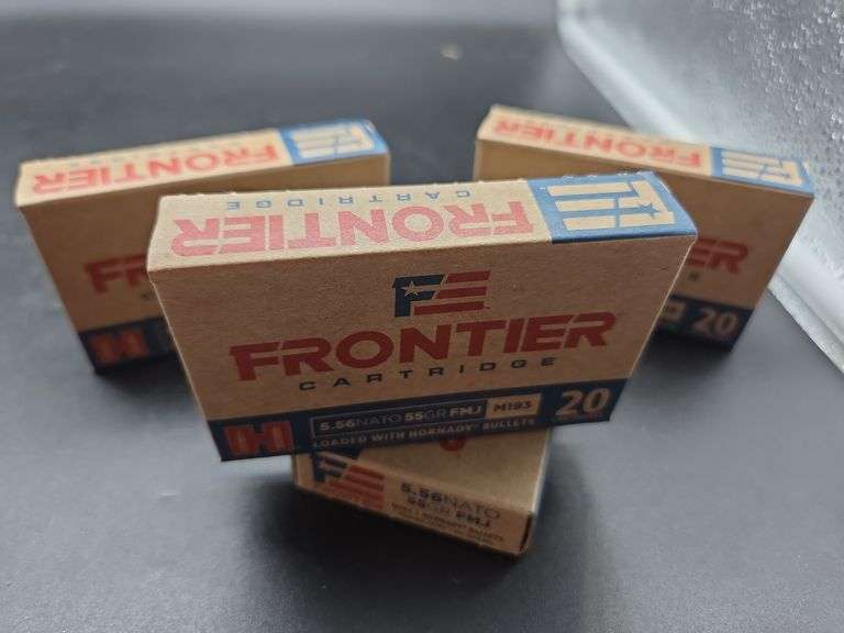 Frontier Cartridge 5.56 NATO 55GR FMJ Ammunition - Four Boxes image