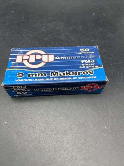 50 Cartridges of 9 mm Makarov FMJ Ammunition image