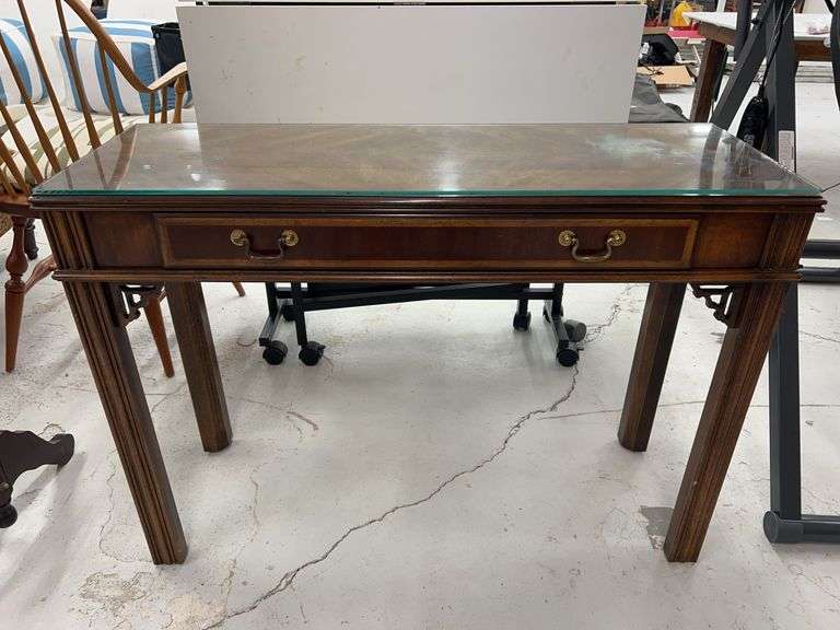 Lane Altavista Virginia Mahogany Writing Desk with Drawers image