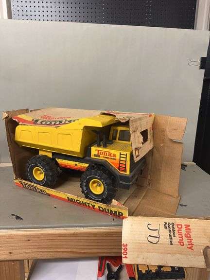 Tonka Mighty Dump Truck with Original Box image