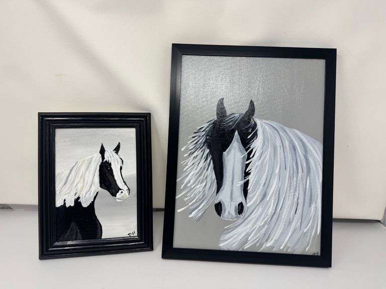 2 Framed Horse Prints image