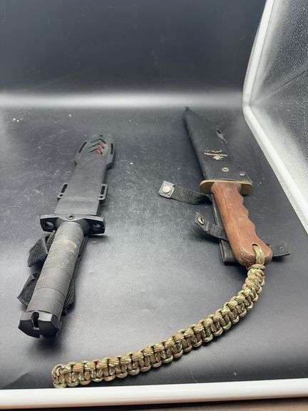 Two Fixed Blade Knives: Winchester & Patriotic Theme image