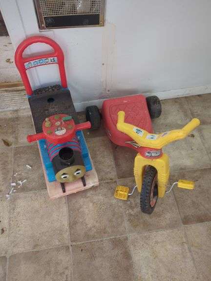 Thomas the Train Ride-On and Big Wheel Tricycle image