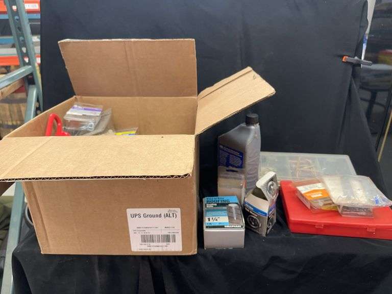 Assorted Hardware, Fasteners, and Tools Collection image