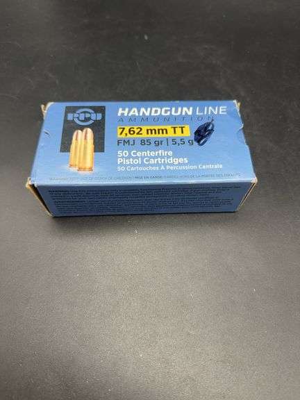 PPU Handgun Line 7.62mm TT Ammunition - 50 Cartridges image