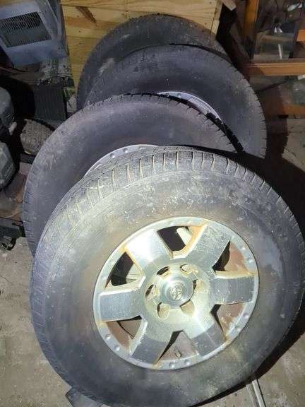 Set of Four P265/70R17 Toyota Wheels and Tires image