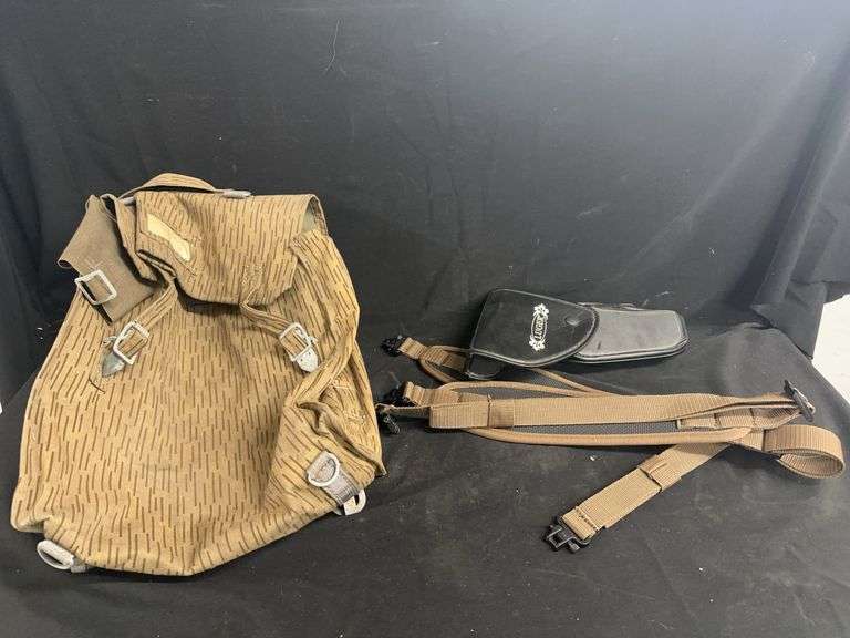 Military Backpack, Luger Holster, and Allen Straps image