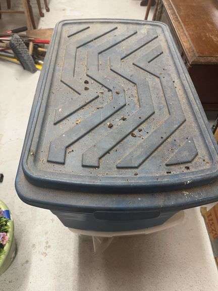 Fall and Christmas Decor Storage Tote image