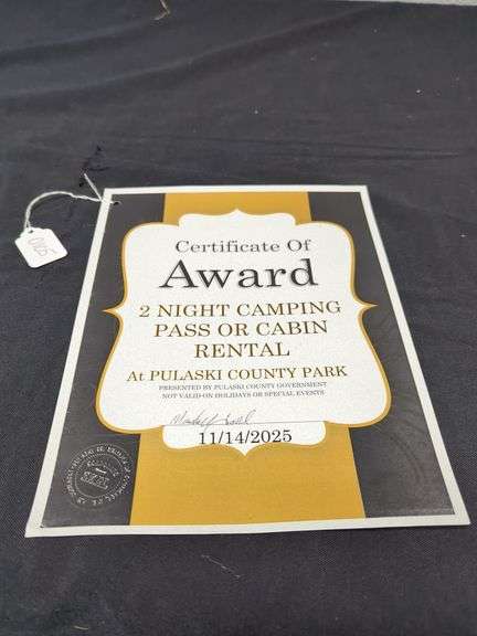 TWO NIGHT CAMPING PASS OR CABIN RENTAL GIFT CERTIFICATE image
