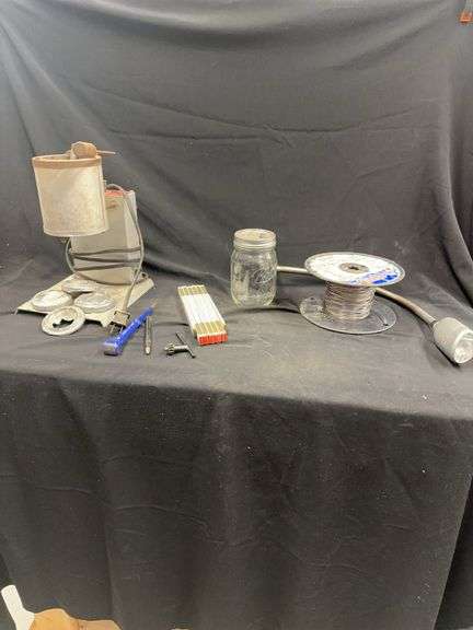 Metal Casting Furnace, Electric Fence Wire, and Assorted Tools image