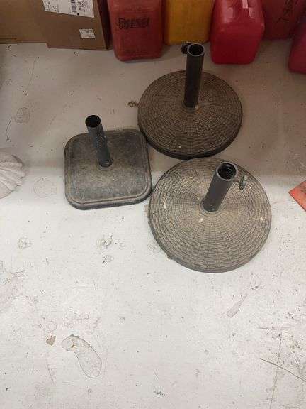 Three Patio Umbrella Bases image