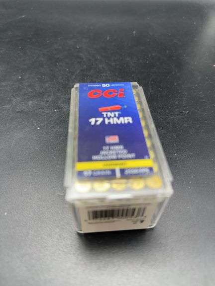 CCI TNT 17 HMR 17 Grain Jacketed Hollow Point Ammunition, 50 Rounds image
