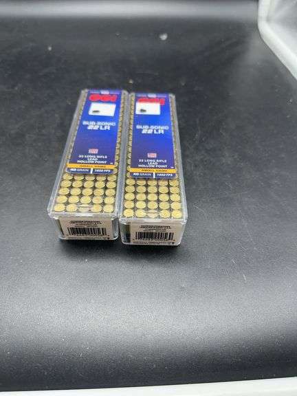 Two CCI Subsonic .22 LR Ammunition Boxes - 100 Rounds Each image
