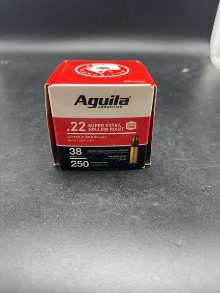 Aguila .22 Super Extra Hollow Point Ammunition - 250 Cartridges image