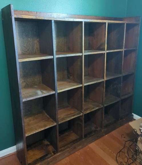 Wooden Shelf Unit with 20 Cubbies image