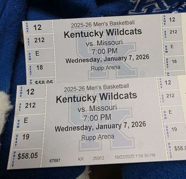 2 UK Men's Basketball Tickets image