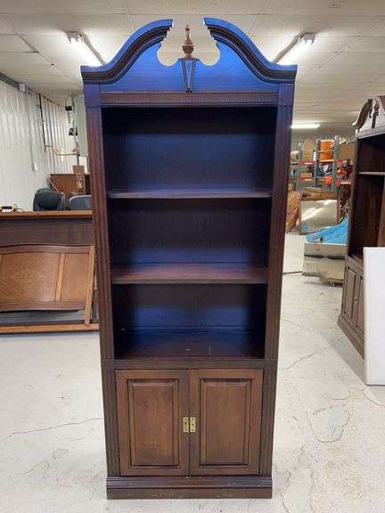 Wooden Bookcase with Bottom Cabinet image