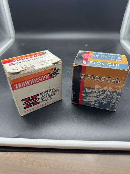 Two Boxes of 16 Gauge Shotgun Shells: Winchester and Fiocchi image