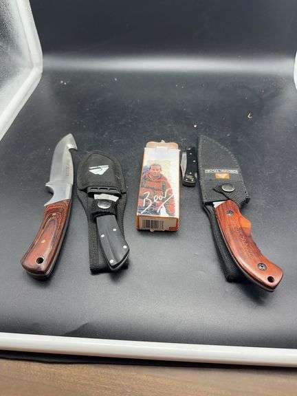 Winchester and Ozark Trail Knives with Bear Grylls Fire Starter image
